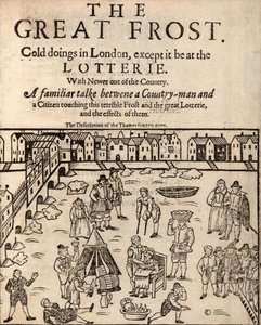 The Great Frost, London, 1608 af English School