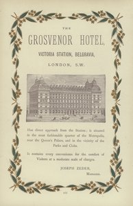 The Grosvenor Hotel (gravering) af English School
