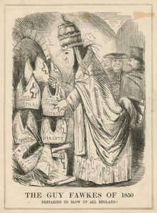 Guy Fawkes fra 1850 af English School