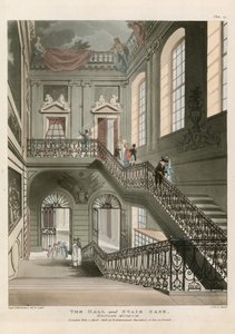 The Hall and Stair Case, British Museum af English School
