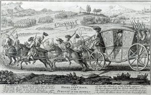 The Highland Chase, 21. februar 1745 af English School