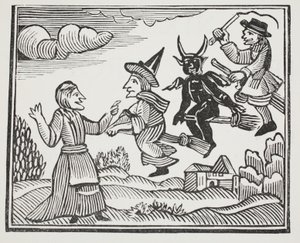 The History of Mother Shipton, illustration fra Chap-books of the Eighteenth Century af John Ashton, pub. 1882 af English School