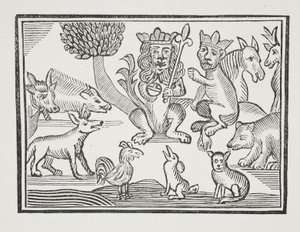 The History of Reynard the Fox, illustration fra Chap-books of the Eighteenth Century af John Ashton, pub. 1882 af English School