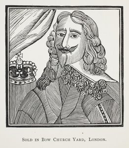 The History of the Royal Martyr, King Charles the First, illustration fra Chap-books of the Eighteenth Century af John Ashton, pub. 1882 af English School