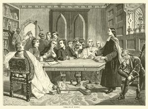 Den hellige klub (gravering) af English School