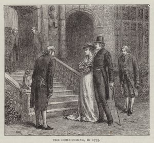 Hjemkomsten, i 1793 (gravering) af English School