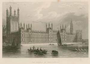 The Houses of Parliament, Palace of Westminster, London af English School