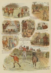 Jagtdagen (chromolitho) af English School