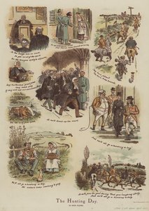 Jagtdagen (chromolitho) af English School