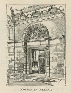 The Imperial Institute: Døråbning i korridor af English School