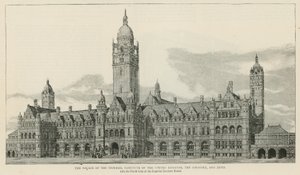 The Imperial Institute: Facade af bygningen på nordsiden af Imperial Institute Road af English School