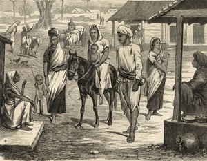 Den indiske hungersnød: En bengalsk landsby, fra 