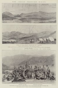 The Indian Frontier Rising (litho) af English School