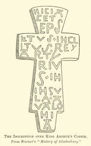 The Inscription over King Arthurs Coffin  af English School