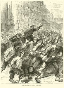 Oprørerne beslaglægger kanonerne, marts 1871 af English School