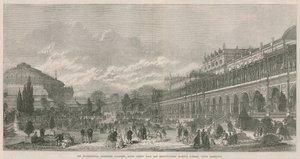 The International Exhibition Galleries, Royal Albert Hall og Horticultural Societys Gardens, South Kensington af English School