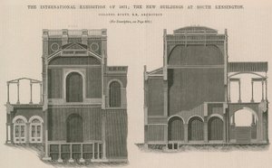 Den internationale udstilling i 1871: De nye bygninger i South Kensington af English School