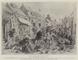 Japanerne i Port Arthur (litho) af English School