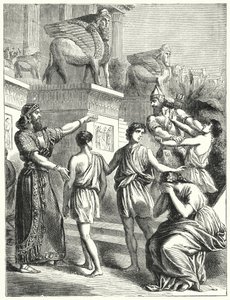 Jøderne i Babylon (gravering) af English School