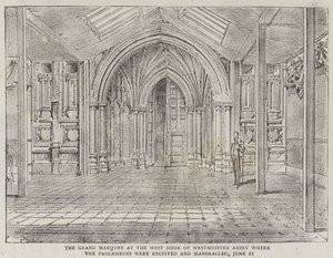 Hendes Majestæt Dronningens jubilæum (litho) af English School