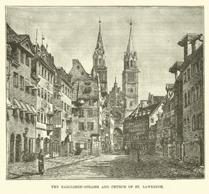 Die Karolinenstraße und die St. Lorenzkirche von English School