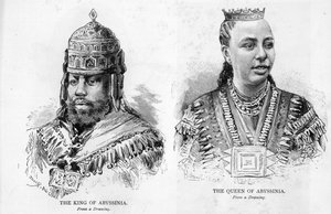 Kongen og Dronningen af Abessinien, 1893 af English School