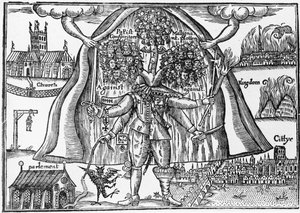 Kongerigets monster frigjort fra himlen, ca. 1640-43 af English School