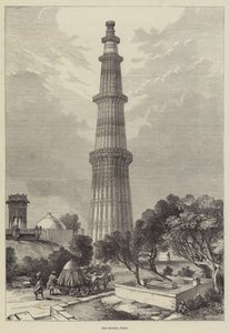 The Kootub, Delhi (gravering) af English School
