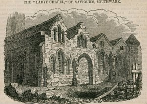 Die Lady Chapel, St. Saviours Kirche, Southwark, Surrey von English School