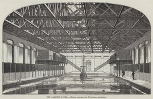 The Lambeth Baths (gravering) af English School