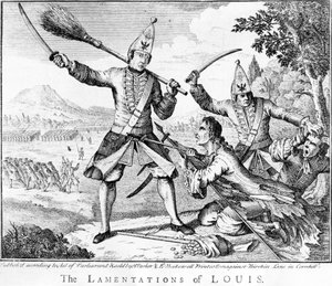 Ludvigs Klagesange, 1757 af English School