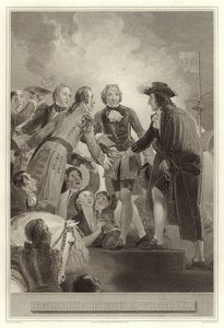 The Landing of William 3d ved Torbay af English School