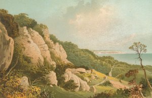 Jordskred nær Ventnor--Isle of Wight af English School