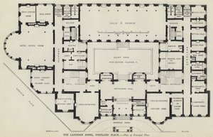 The Langham Hotel, Portland Place (gravering) af English School