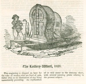 Det sidste lotteri. Lotterihjulet, 1826 af English School