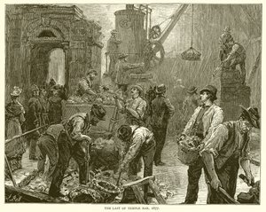 The Last of Temple Bar, 1877 af English School
