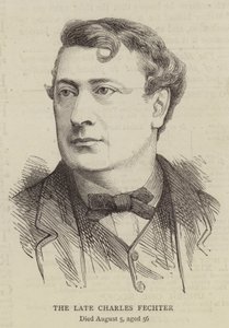 Den afdøde Charles Fechter (gravering) af English School