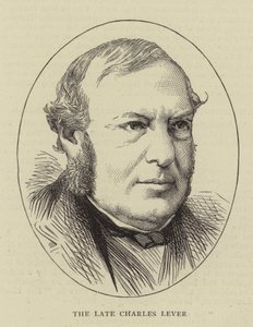 The Late Charles Lever (gravering) af English School