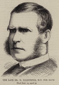 Den afdøde Dr. D Dalrymple, MP for Bath (gravering) af English School