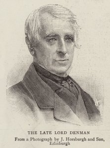 The Late Lord Denman (gravering) af English School