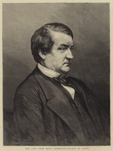 Den afdøde Lord Mayo, Indiens generalguvernør (gravering) af English School