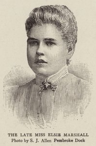 The Late Miss Elsie Marshall (gravering) af English School