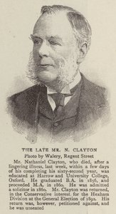 The Late Mr N Clayton (gravering) af English School