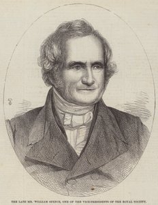 Den afdøde hr. William Spence, en af vicepræsidenterne i Royal Society (gravering) af English School