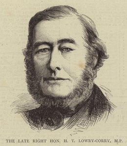 Den afdøde højærværdige H.T. Lowry-Corry, parlamentsmedlem (gravering) af English School