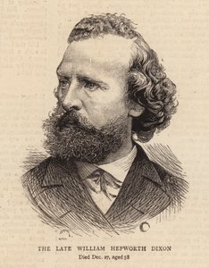 Den afdøde William Hepworth Dixon (kobberstik) af English School