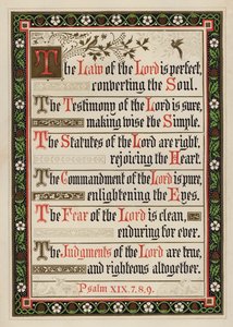 The Law of the Lord is Perfectdani af English School