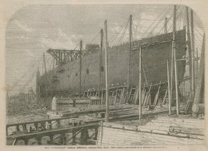 Dampskibet Leviathan (Great Eastern), maj 1856 af English School