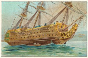 Tabet af Royal George af English School