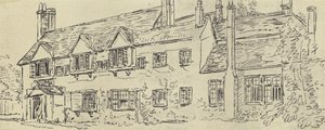 Herregården, ca 1770 (gravure) af English School